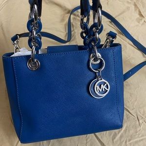 MICHAEL KORS Cynthia XS Satchel in Blue Tags included